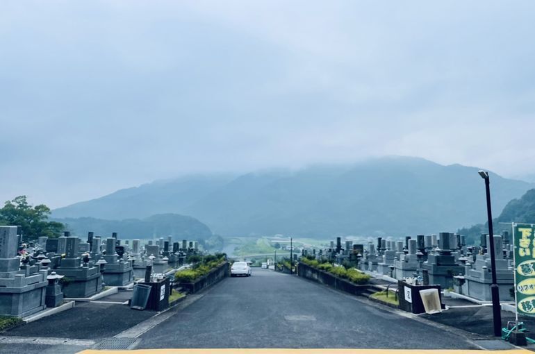 墓苑からの景色