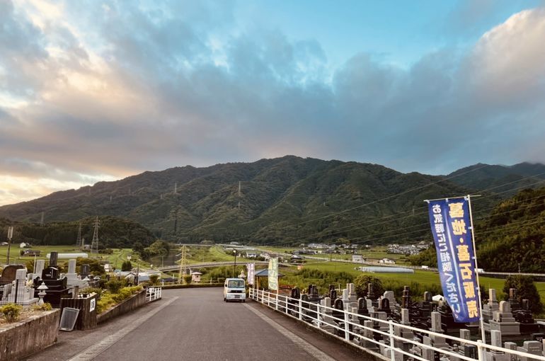墓苑からの景色
