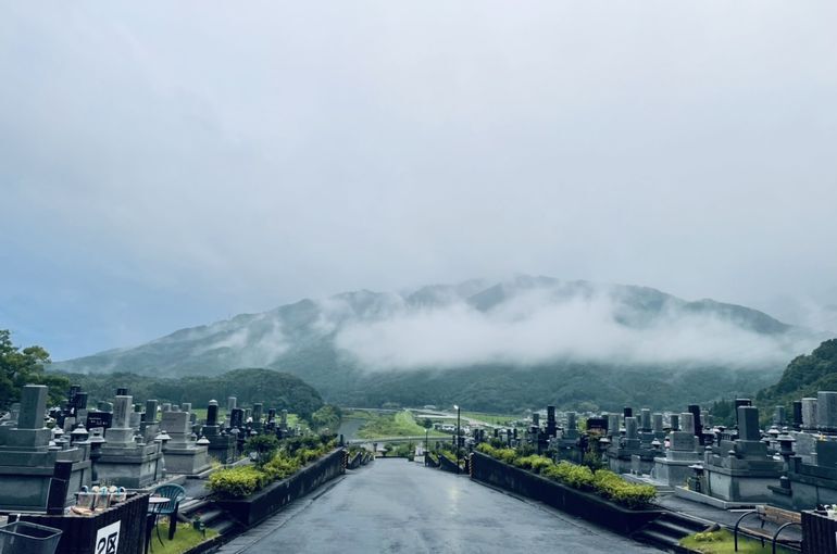 墓苑からの景色