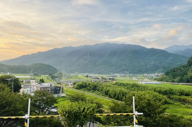 墓苑からの景色