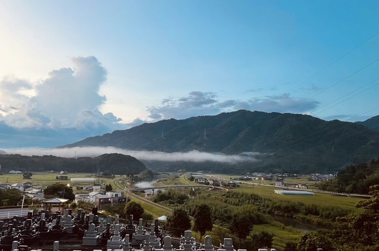 墓苑からの景色