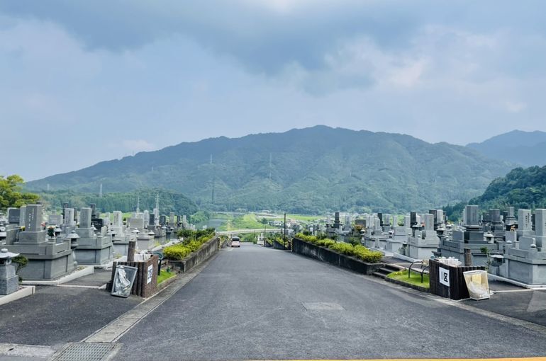 墓苑からの景色
