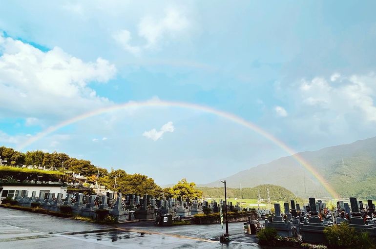 墓苑からの景色