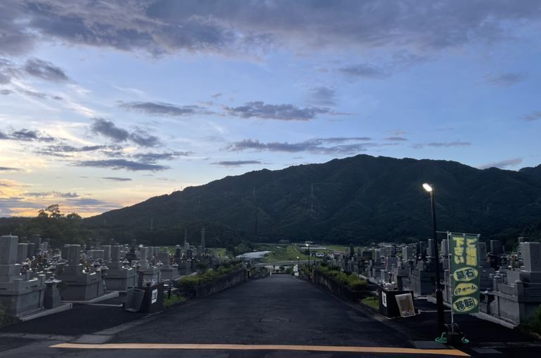 墓苑からの景色