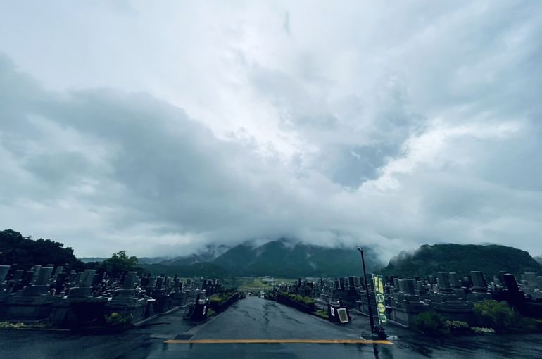 墓苑からの景色
