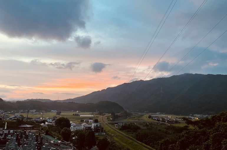 墓苑からの景色