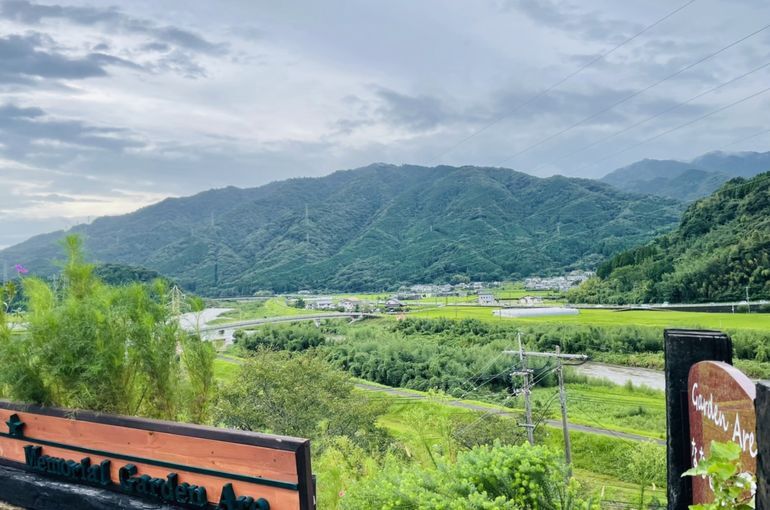 墓苑からの景色