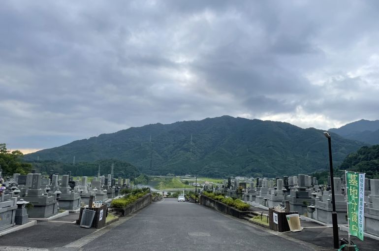 墓苑からの景色