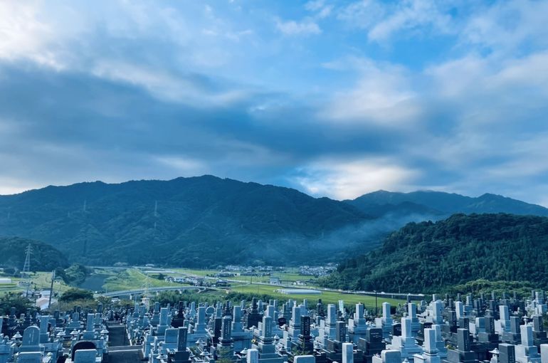 墓苑からの景色