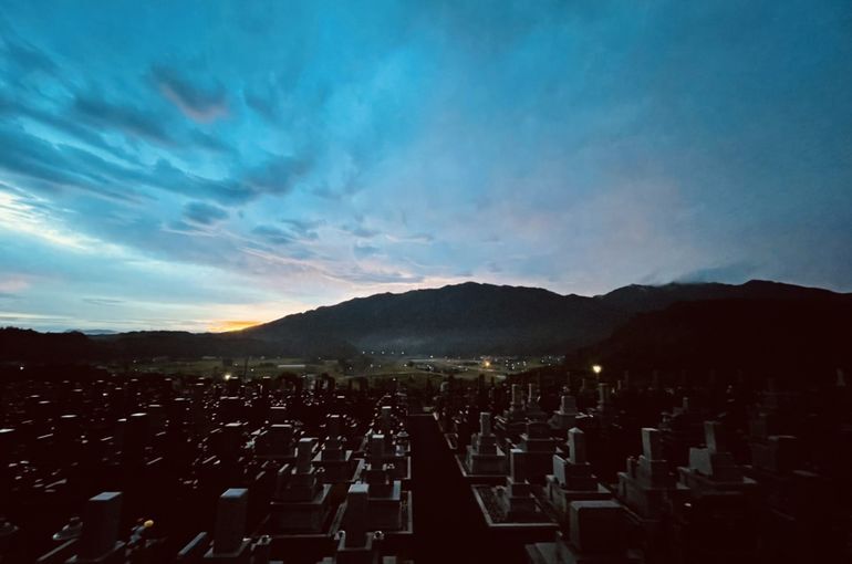 墓苑からの景色
