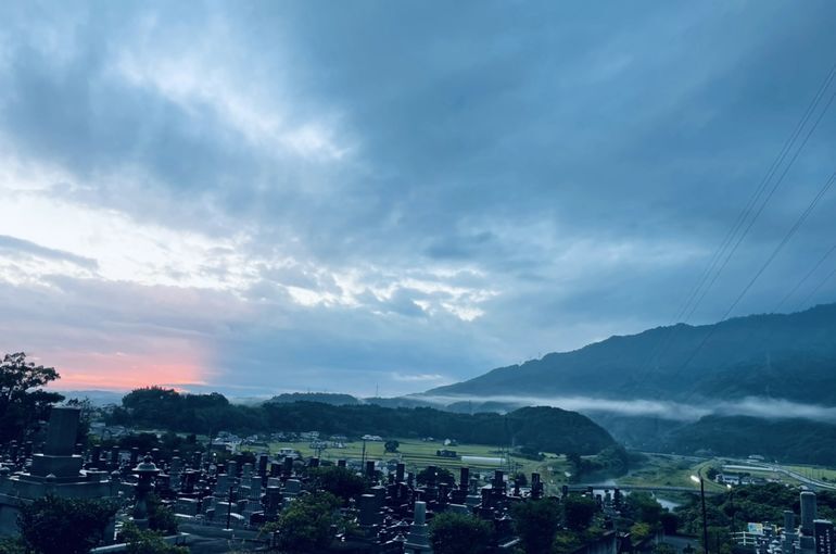 墓苑からの景色