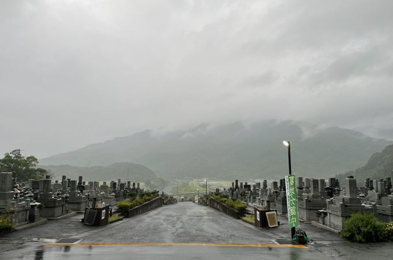 墓苑からの景色