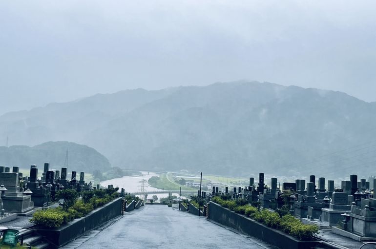 墓苑からの景色