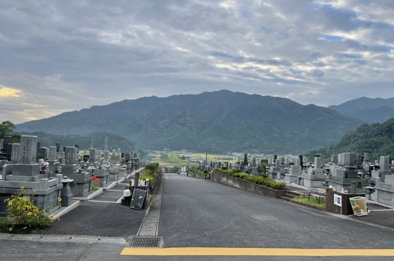 墓苑からの景色