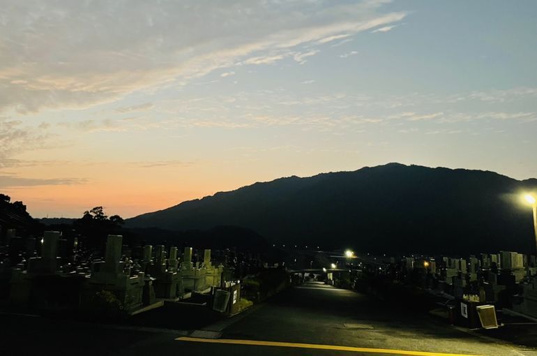 墓苑からの景色
