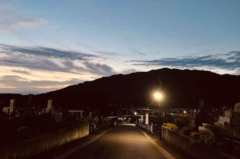 墓苑からの景色