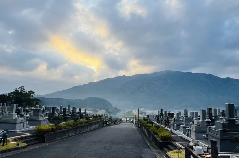 墓苑からの景色