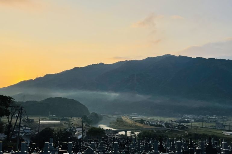 墓苑からの景色