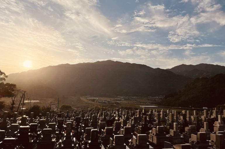 墓苑からの景色