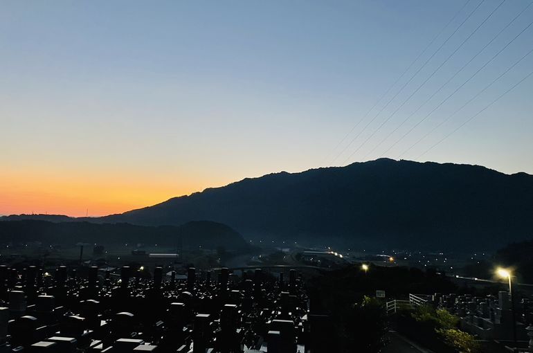 墓苑からの景色
