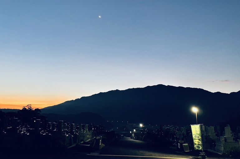 墓苑からの景色