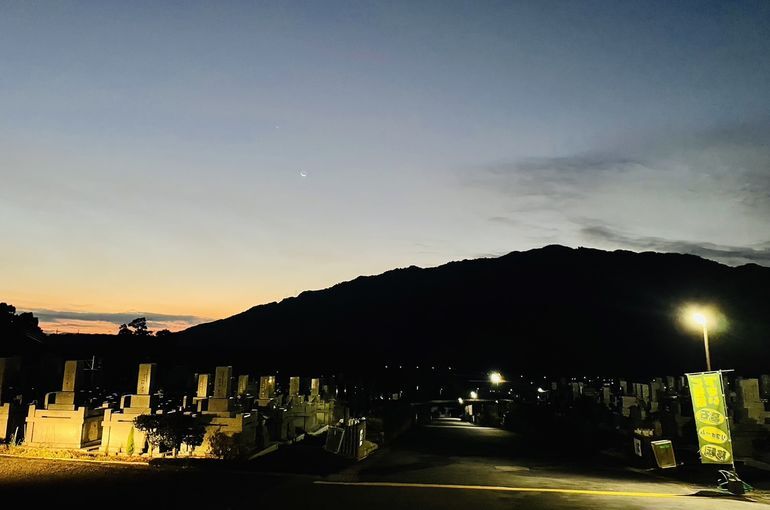 墓苑からの景色