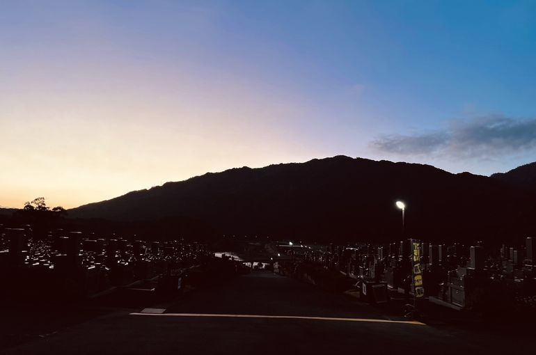 墓苑からの景色