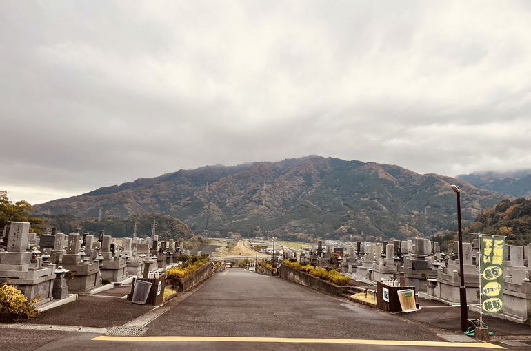 墓苑からの景色