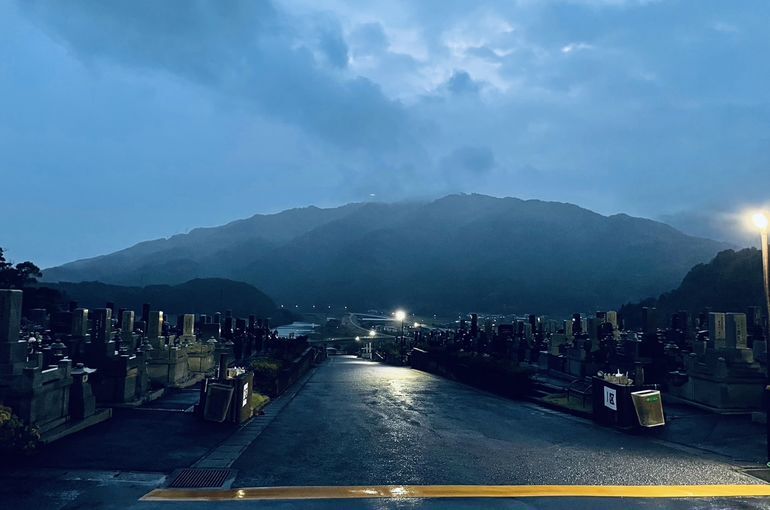 墓苑からの景色
