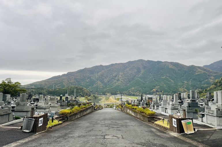 墓苑からの景色