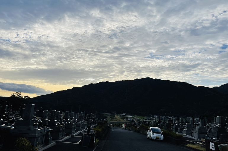 墓苑からの景色