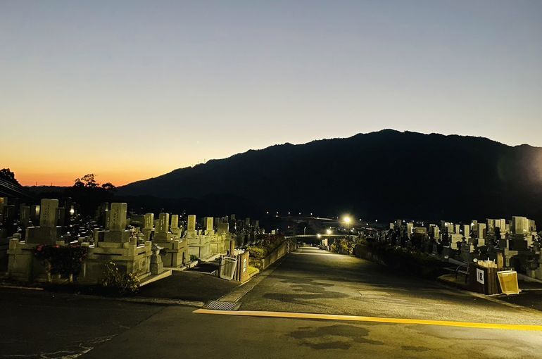 墓苑からの景色