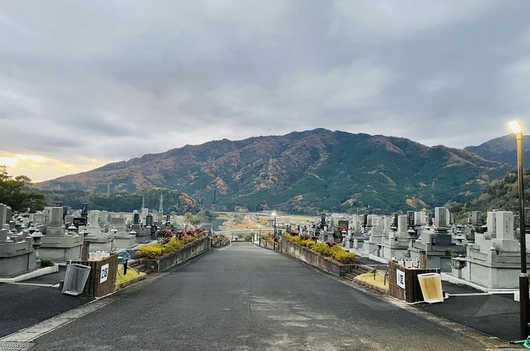 墓苑からの景色