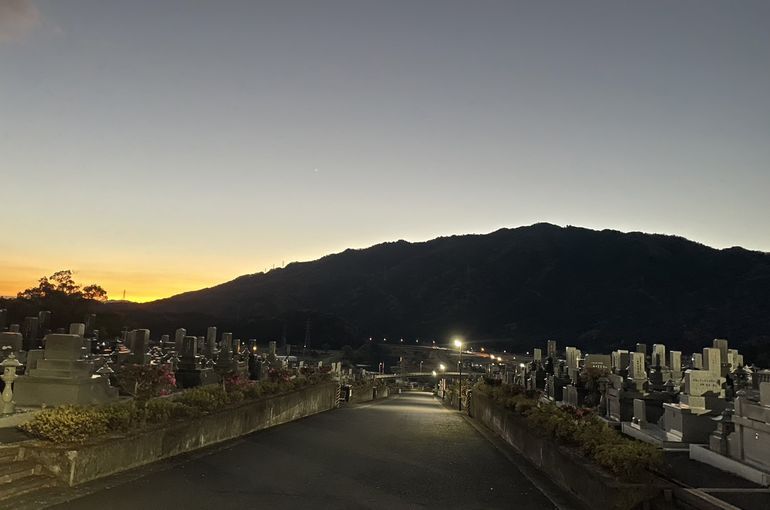 墓苑からの景色
