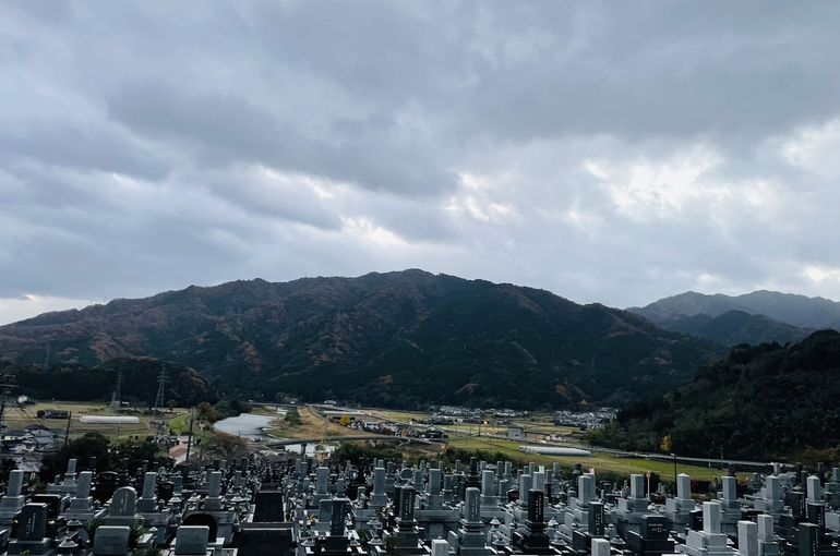 墓苑からの景色