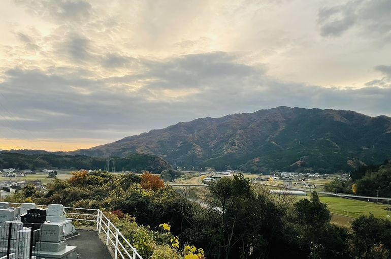 墓苑からの景色