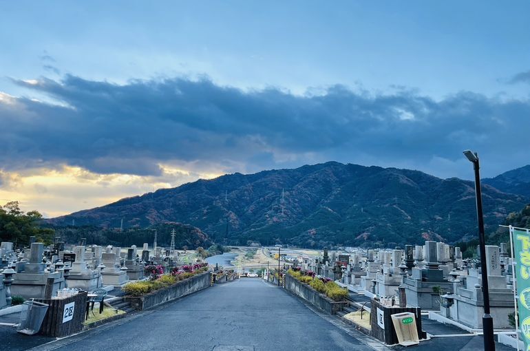 墓苑からの景色