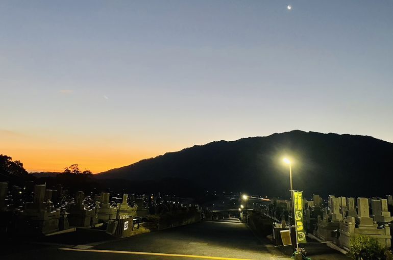 墓苑からの景色