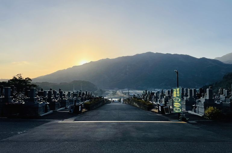 墓苑からの景色