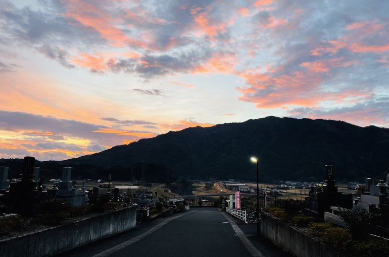 墓苑からの景色