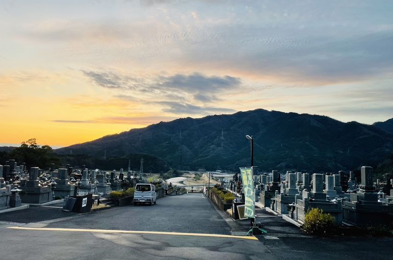 墓苑からの景色