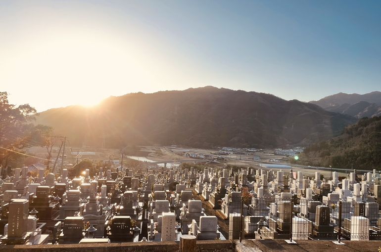 墓苑からの景色