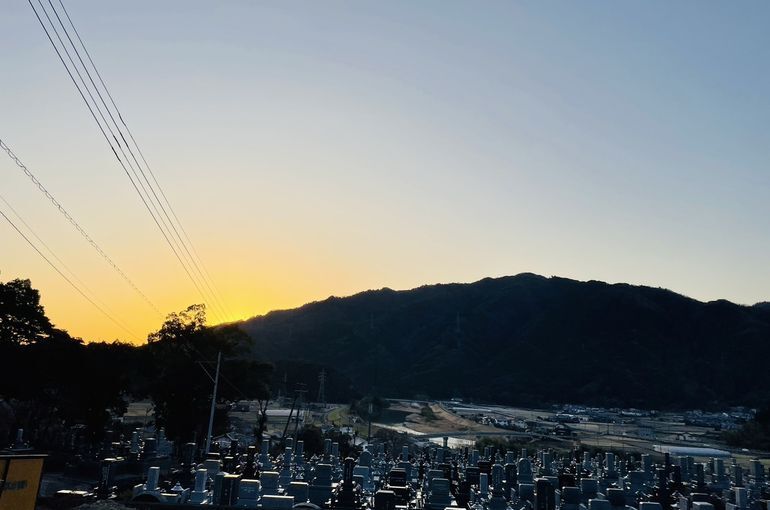 墓苑からの景色
