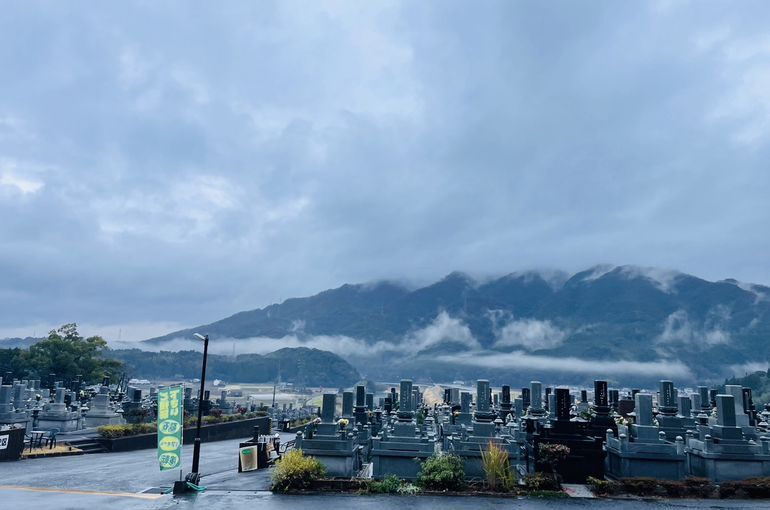 墓苑からの景色