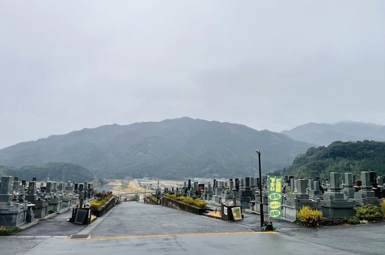 墓苑からの景色