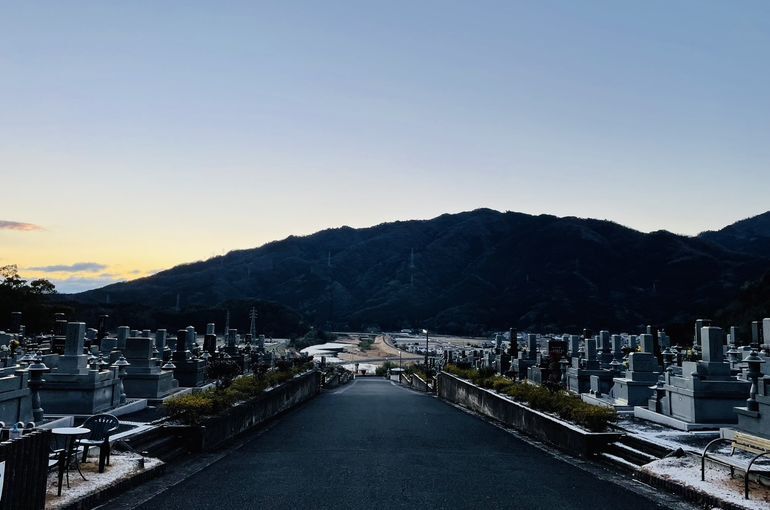 墓苑からの景色