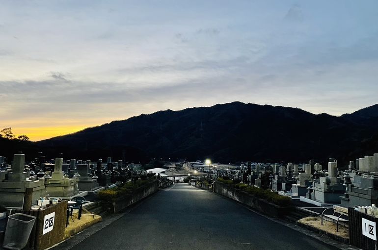 墓苑からの景色