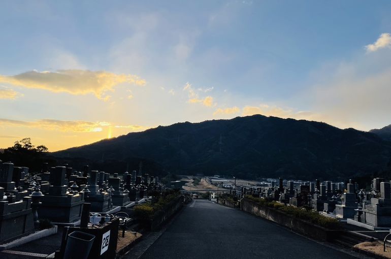墓苑からの景色