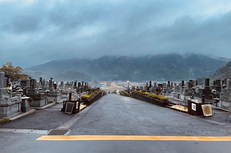 墓苑からの景色