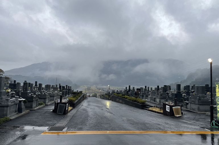 墓苑からの景色